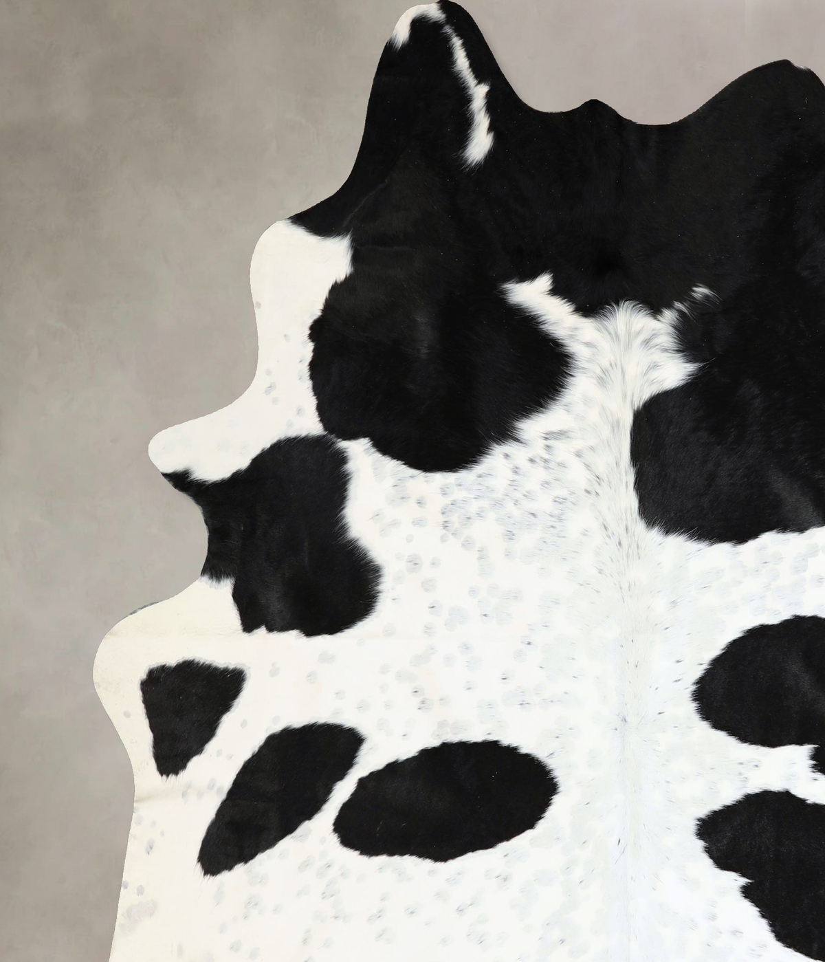 Black and White XX-Large Brazilian Cowhide Rug 7'8"H x 7'0"W #A43421 by Hudson Hides