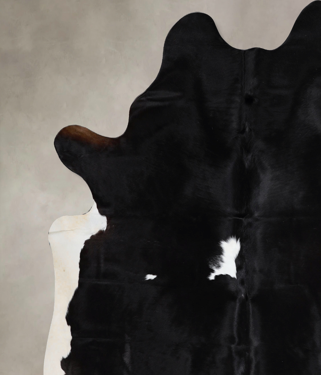 Black and White XX-Large Brazilian Cowhide Rug 8'1"H x 7'0"W #A43424 b