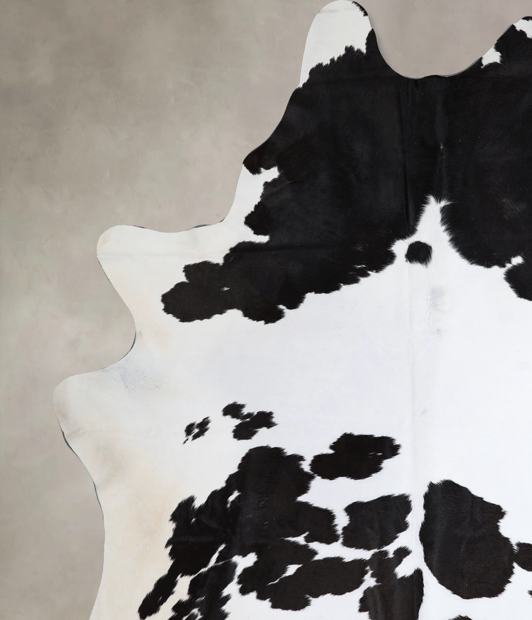 Black and White XX-Large Brazilian Cowhide Rug 8'10"H x 7'2"W #A43428 