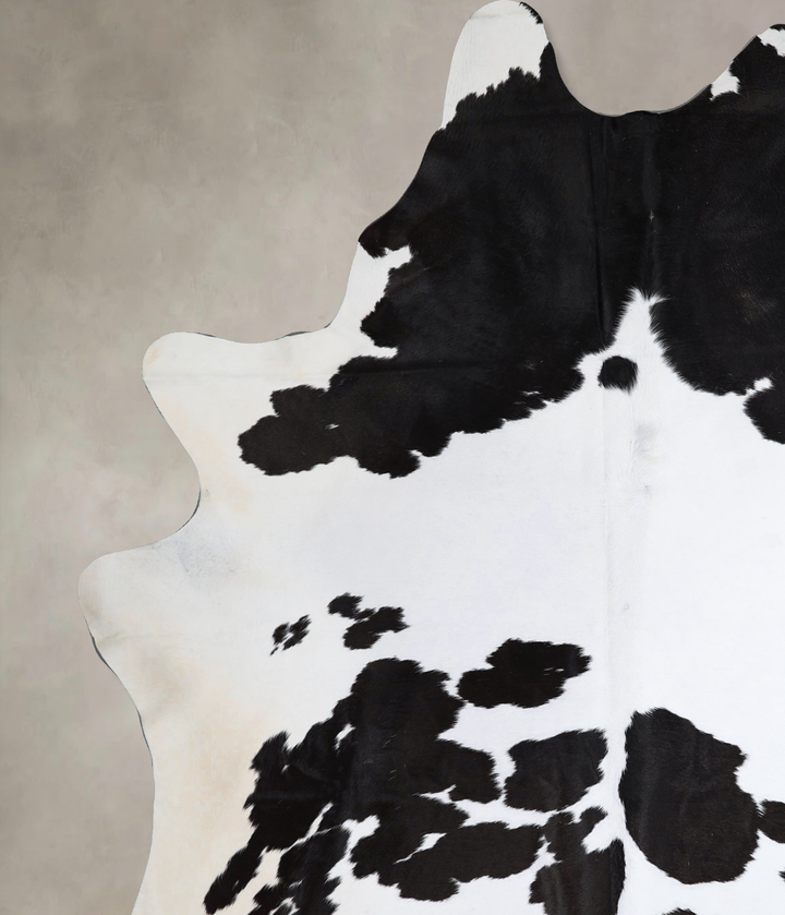 Black and White XX-Large Brazilian Cowhide Rug 8'10"H x 7'2"W #A43428 by Hudson Hides