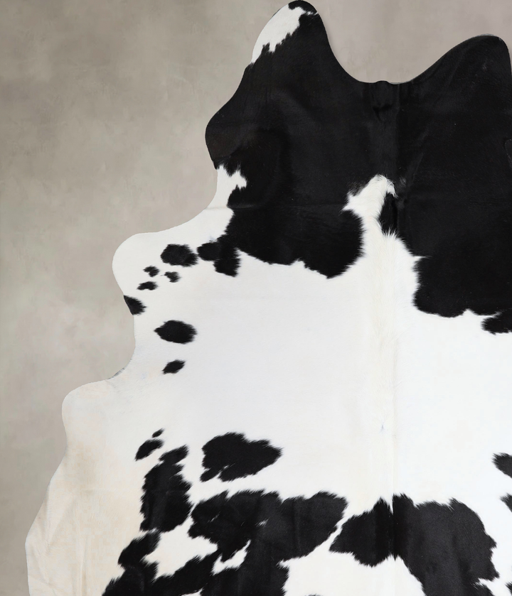 Black and White XX-Large Brazilian Cowhide Rug 8'3"H x 6'7"W #A43430 by Hudson Hides