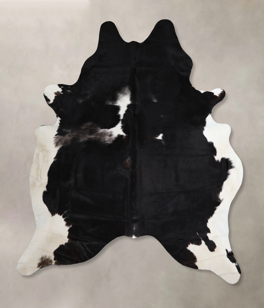Black and White XX-Large Brazilian Cowhide Rug 8'3"H x 6'8"W #A43431 by Hudson Hides