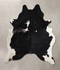 Black and White XX-Large Brazilian Cowhide Rug 8'3