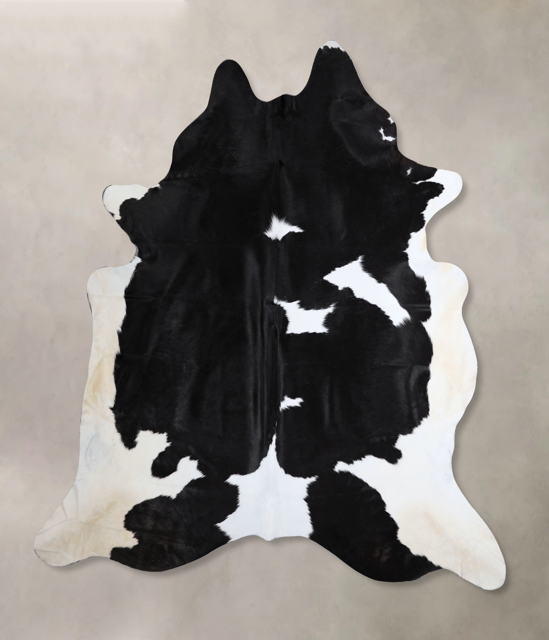 Black and White XX-Large Brazilian Cowhide Rug 8'1"H x 7'6"W #A43432 b