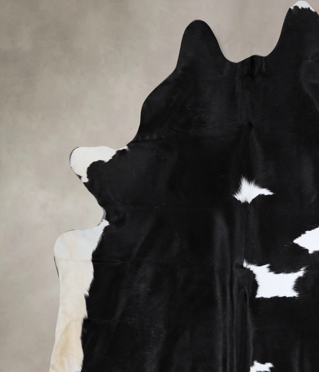 Black and White XX-Large Brazilian Cowhide Rug 8'1"H x 7'6"W #A43432 b