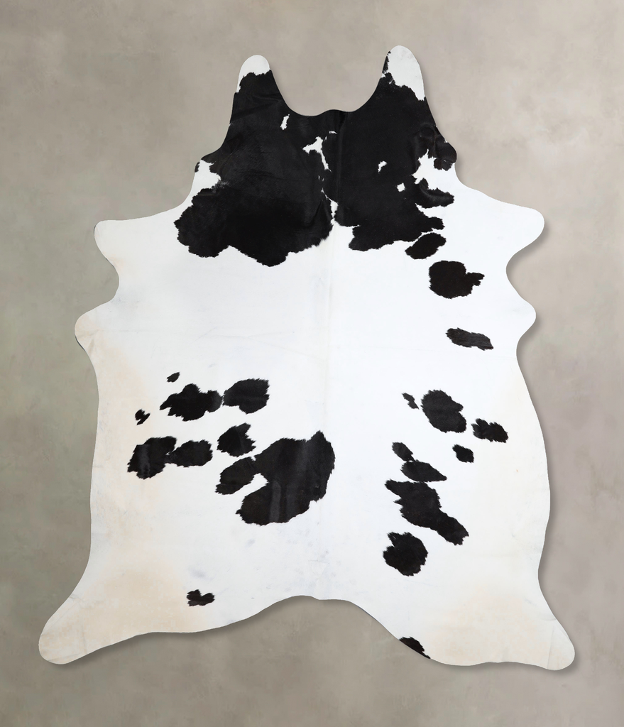 Black and White XX-Large Brazilian Cowhide Rug 8'7"H x 7'2"W #A43435 by Hudson Hides