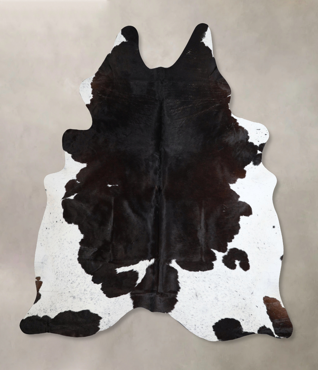 Black and White X-Large Brazilian Cowhide Rug 7'2"H x 6'3"W #A43438 by