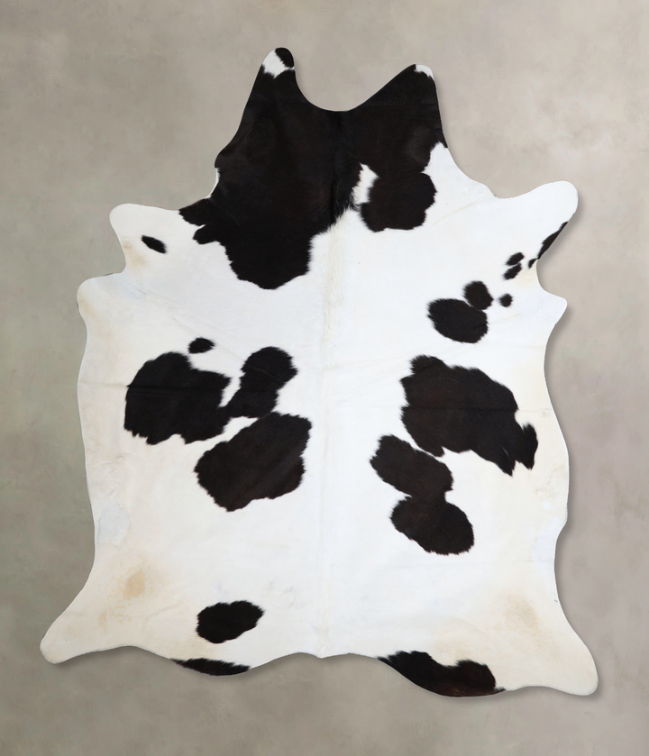 Black and White XX-Large Brazilian Cowhide Rug 7'9"H x 6'8"W #A43440 by Hudson Hides