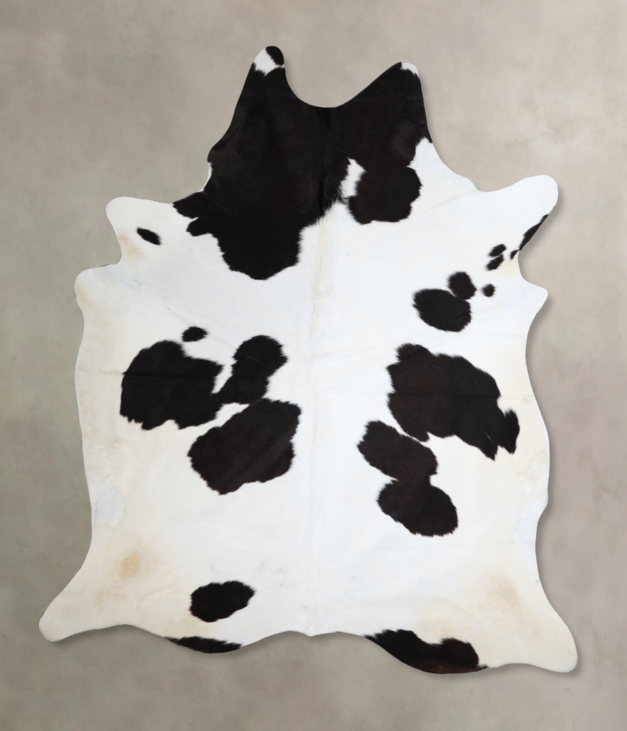 Black and White XX-Large Brazilian Cowhide Rug 7'9"H x 6'8"W #A43440 by Hudson Hides