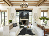 Solid Black X-Large Brazilian Cowhide Rug 6'9"H x 5'11"W #A43448 by Hudson Hides