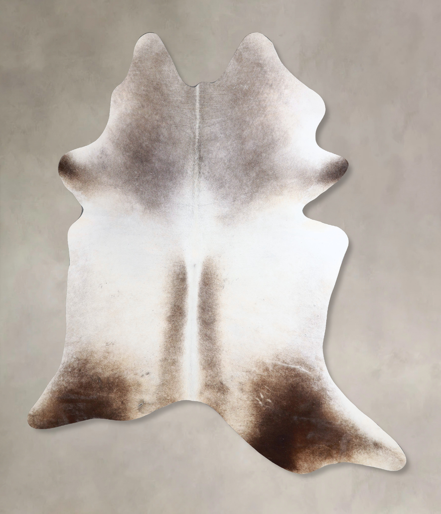 Medium Grey X-Large Brazilian Cowhide Rug 7'3"H x 6'2"W #A43465 by Hudson Hides