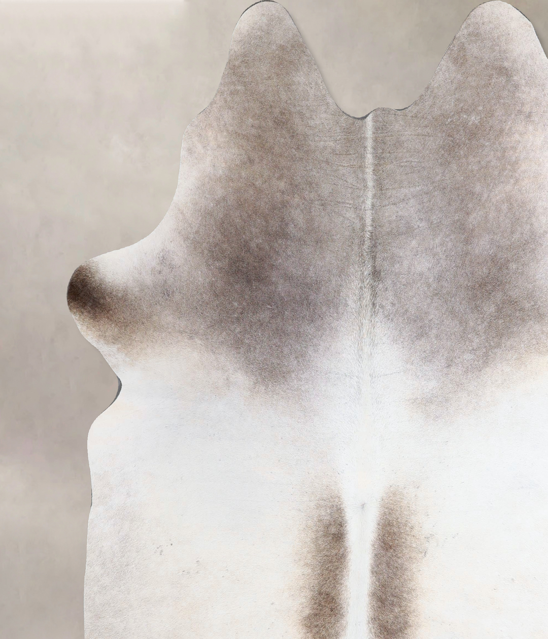 Medium Grey X-Large Brazilian Cowhide Rug 7'3"H x 6'2"W #A43465 by Hud