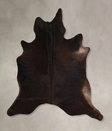Chocolate X-Large Brazilian Cowhide Rug 7'0"H x 6'8"W #A43472 by Hudson Hides