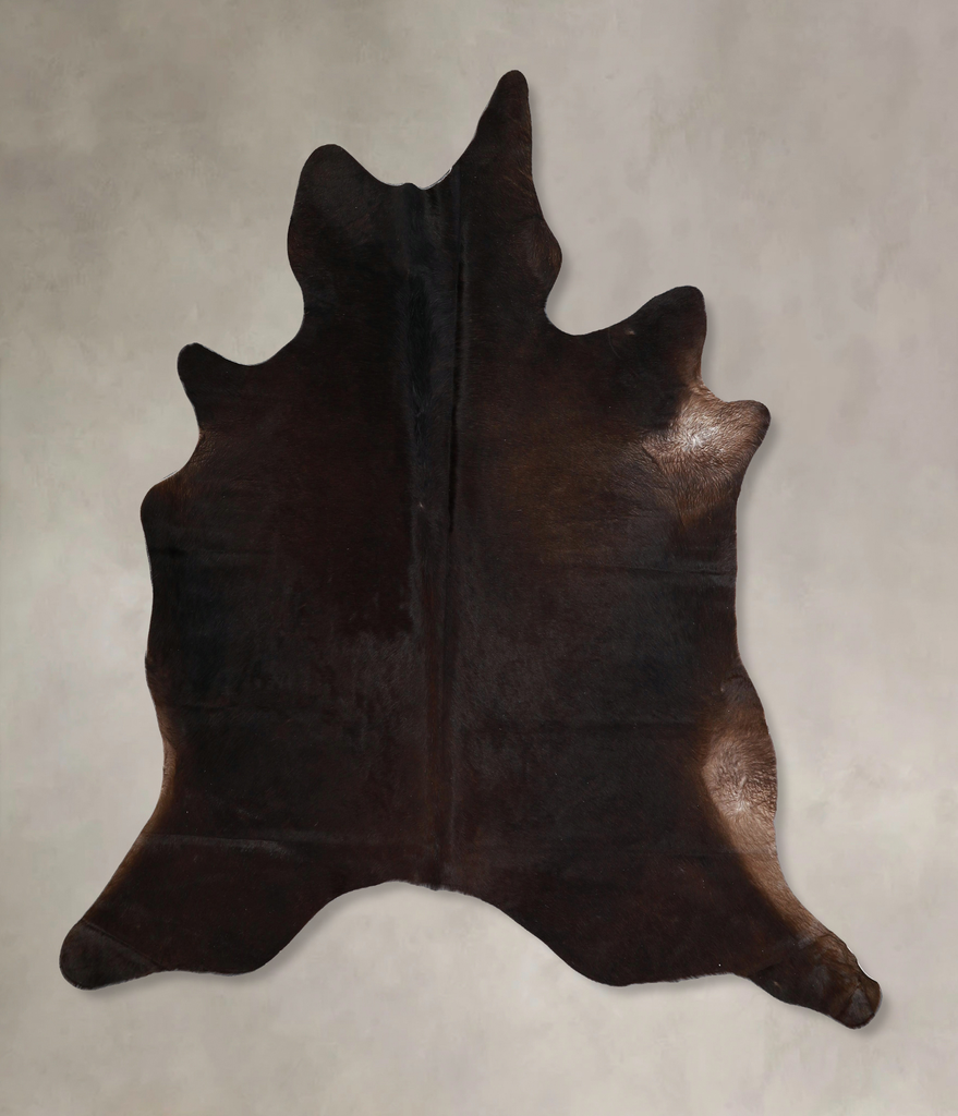 Chocolate X-Large Brazilian Cowhide Rug 7'0"H x 6'8"W #A43472 by Hudson Hides