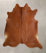 Solid Brown X-Large Brazilian Cowhide Rug 7'3"H x 6'8"W #A43477 by Hudson Hides