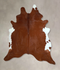 Brown and White Regular XX-Large Brazilian Cowhide Rug 8'1