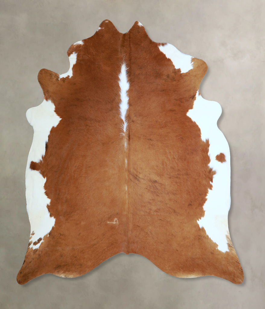 Hereford X-Large Brazilian Cowhide Rug 7'0"H x 6'9"W #A43487 by Hudson Hides