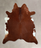 Brown and White Regular XX-Large Brazilian Cowhide Rug 7'3