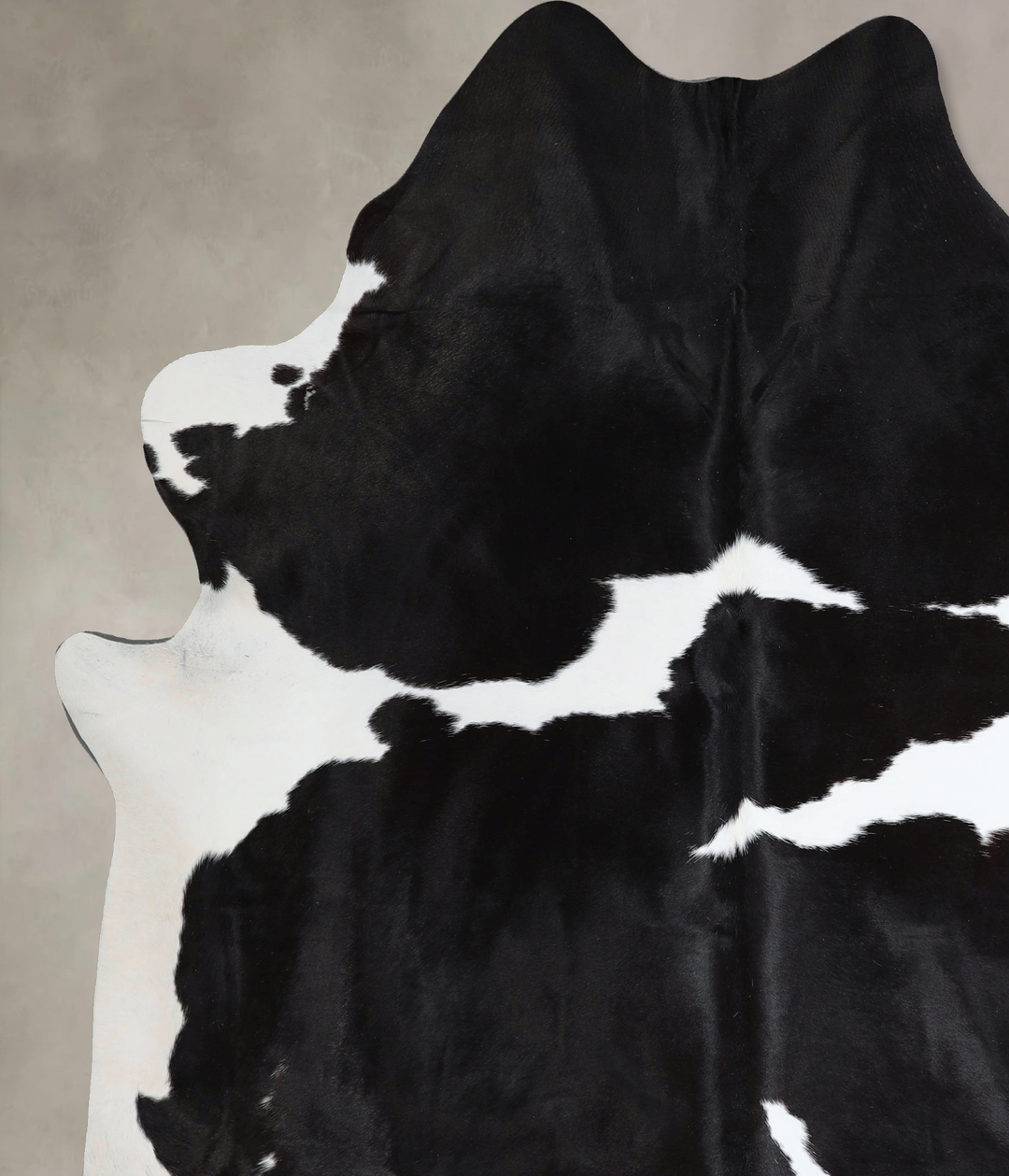 Black and White XX-Large Brazilian Cowhide Rug 7'11"H x 6'11"W #A43510