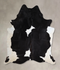 Black and White XX-Large Brazilian Cowhide Rug 7'9