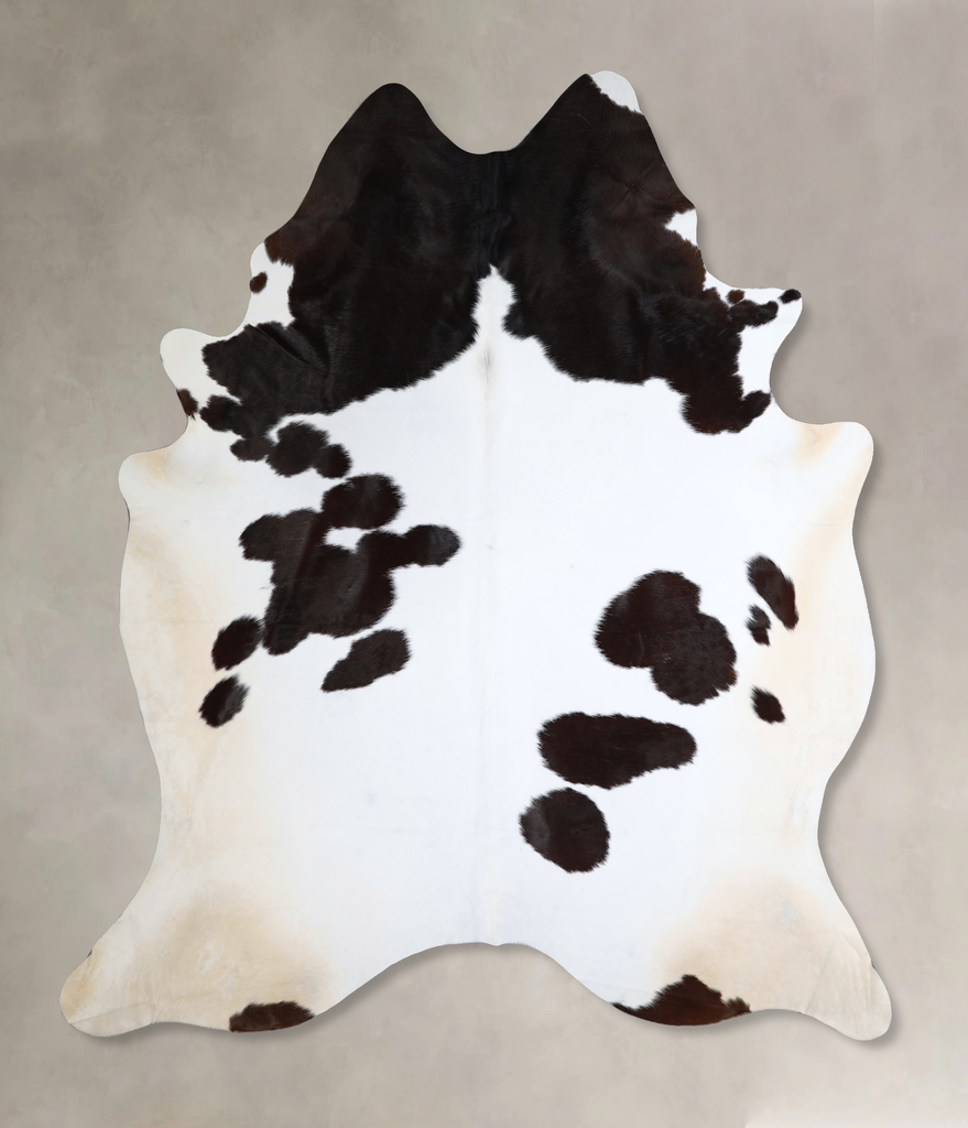 Black and White XX-Large Brazilian Cowhide Rug 8'9"H x 7'5"W #A43514 by Hudson Hides