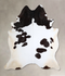 Black and White XX-Large Brazilian Cowhide Rug 8'9