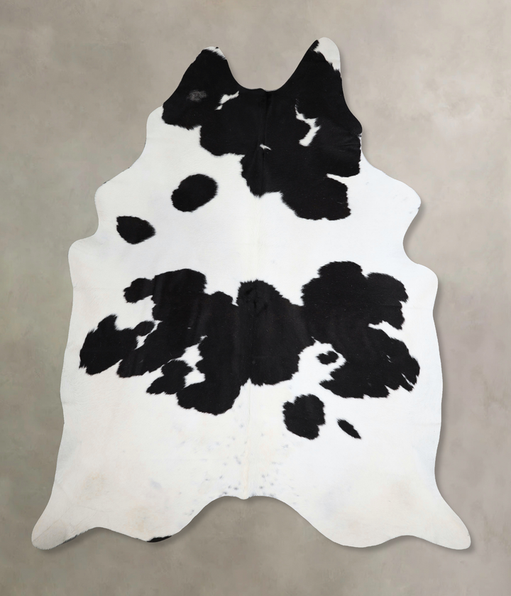 Black and White XX-Large Brazilian Cowhide Rug 8'4"H x 7'2"W #A43522 by Hudson Hides