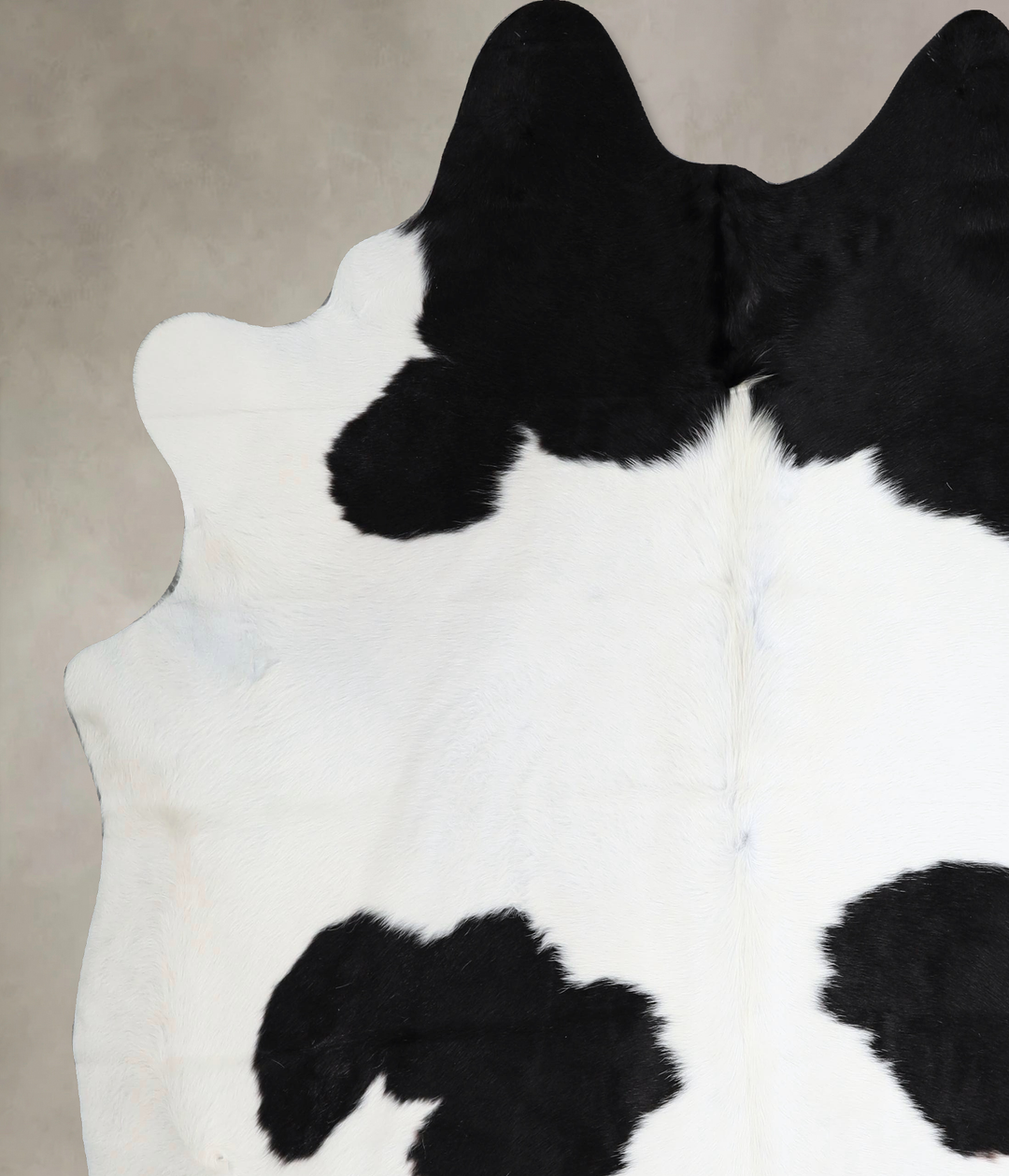Black and White XX-Large Brazilian Cowhide Rug 7'5"H x 6'10"W #A43523 