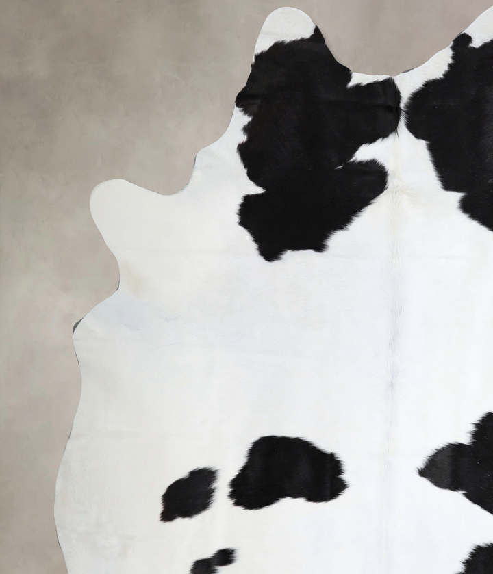 Black and White XX-Large Brazilian Cowhide Rug 8'2"H x 7'5"W #A43524 by Hudson Hides