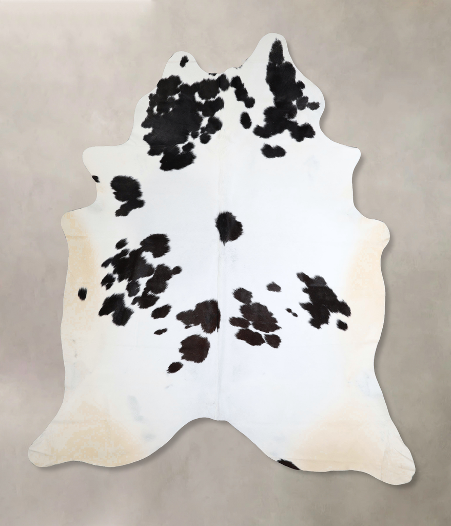 Black and White XX-Large Brazilian Cowhide Rug 8'8"H x 7'4"W #A43531 by Hudson Hides
