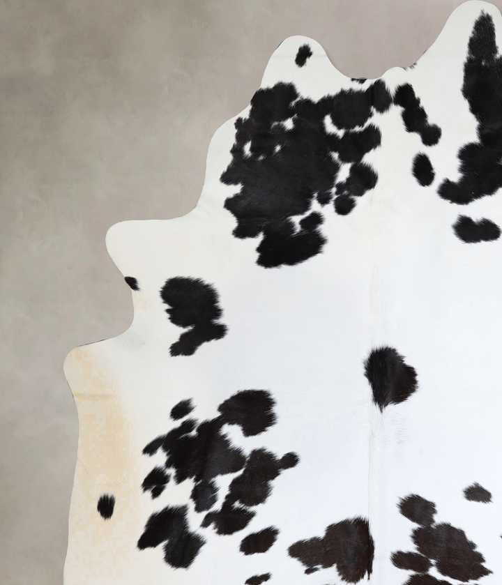 Black and White XX-Large Brazilian Cowhide Rug 8'8"H x 7'4"W #A43531 by Hudson Hides