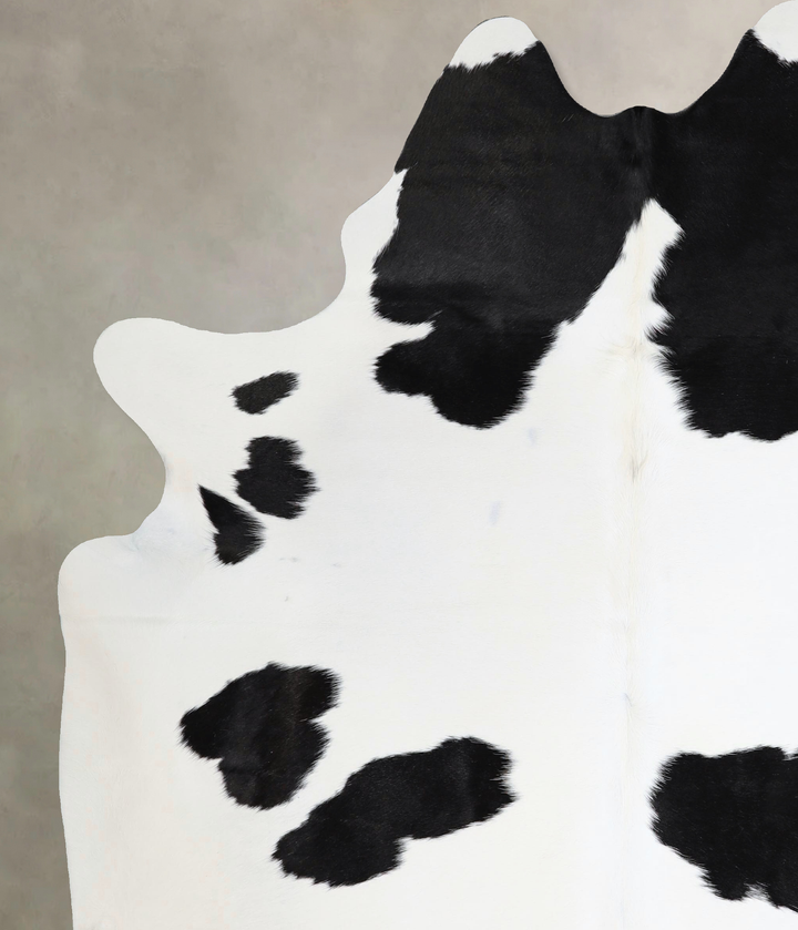 Black and White X-Large Brazilian Cowhide Rug 7'11"H x 6'3"W #A43532 by Hudson Hides