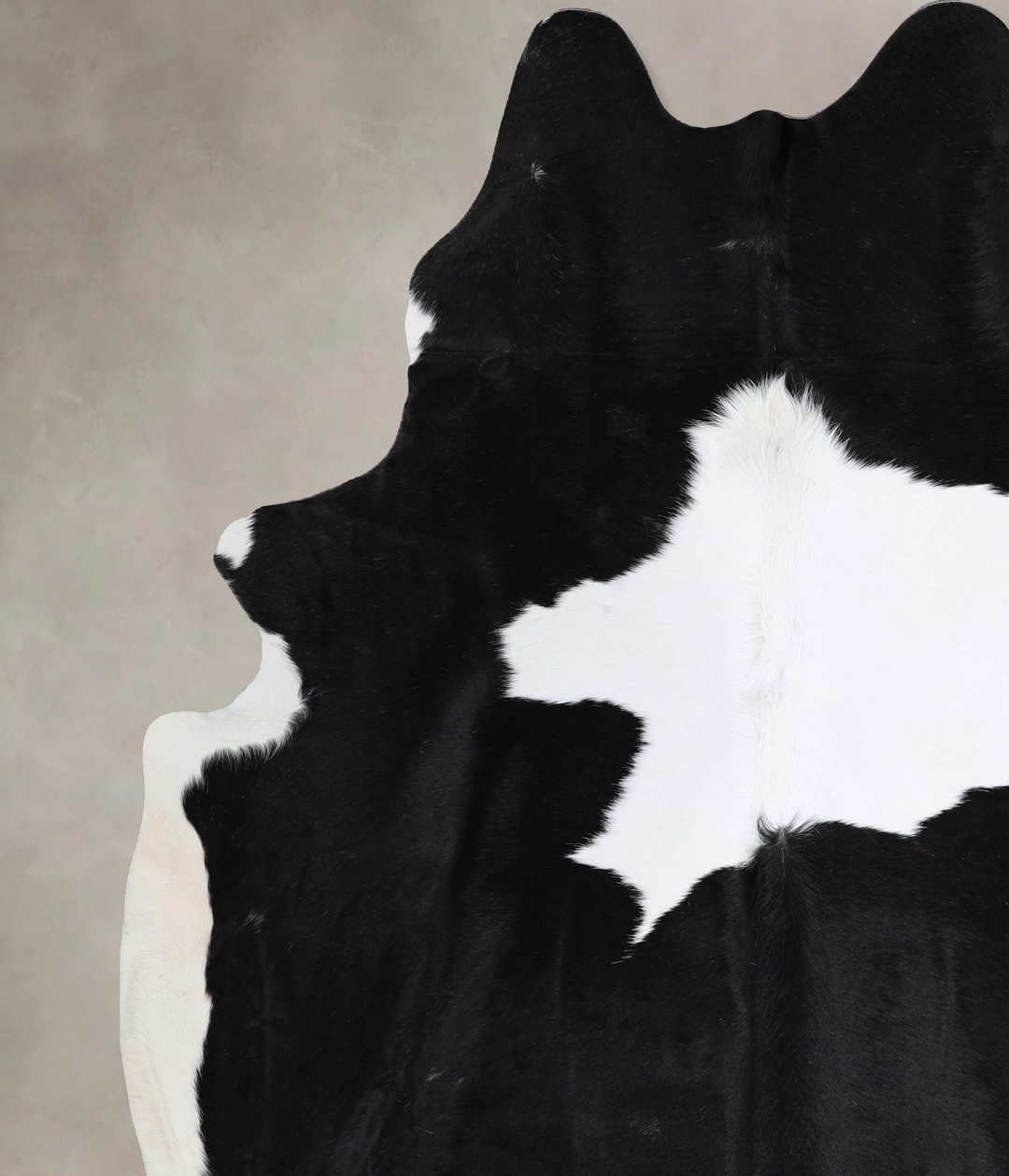 Black and White XX-Large Brazilian Cowhide Rug 8'1"H x 6'10"W #A43535 