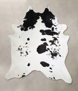 Black and White XX-Large Brazilian Cowhide Rug 8'4"H x 7'2"W #A43536 by Hudson Hides