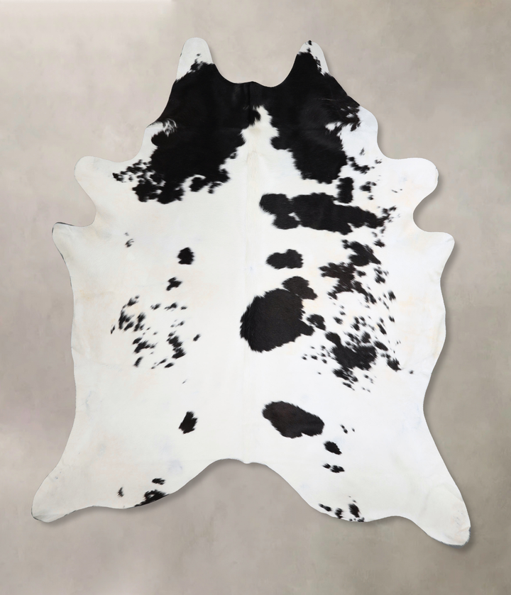 Black and White XX-Large Brazilian Cowhide Rug 8'4"H x 7'2"W #A43536 by Hudson Hides