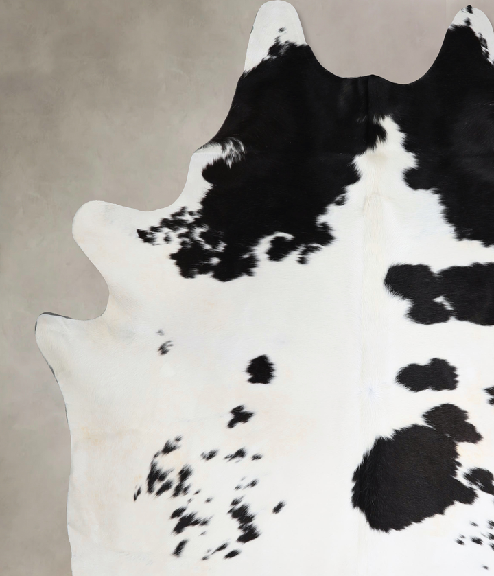 Black and White XX-Large Brazilian Cowhide Rug 8'4"H x 7'2"W #A43536 by Hudson Hides
