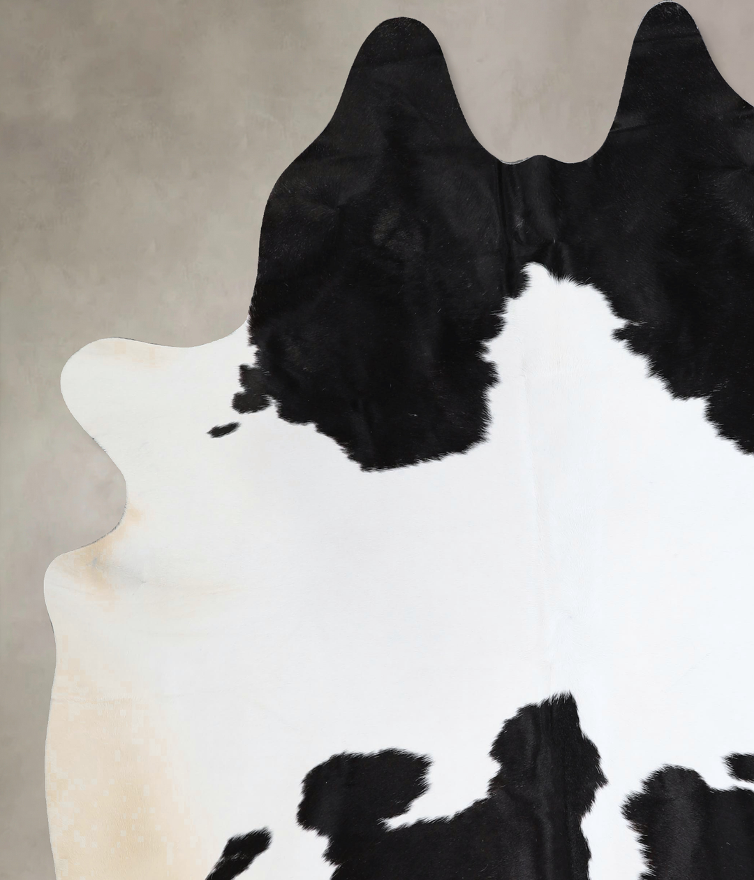 Black and White X-Large Brazilian Cowhide Rug 7'7"H x 6'5"W #A43539 by