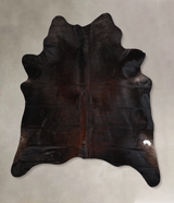 Chocolate X-Large Brazilian Cowhide Rug 7'9"H x 6'5"W #A43541 by Hudson Hides