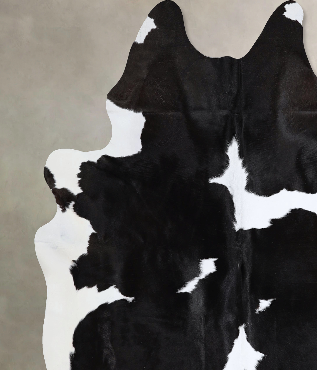 Black and White X-Large Brazilian Cowhide Rug 7'3"H x 6'8"W #A43545 by