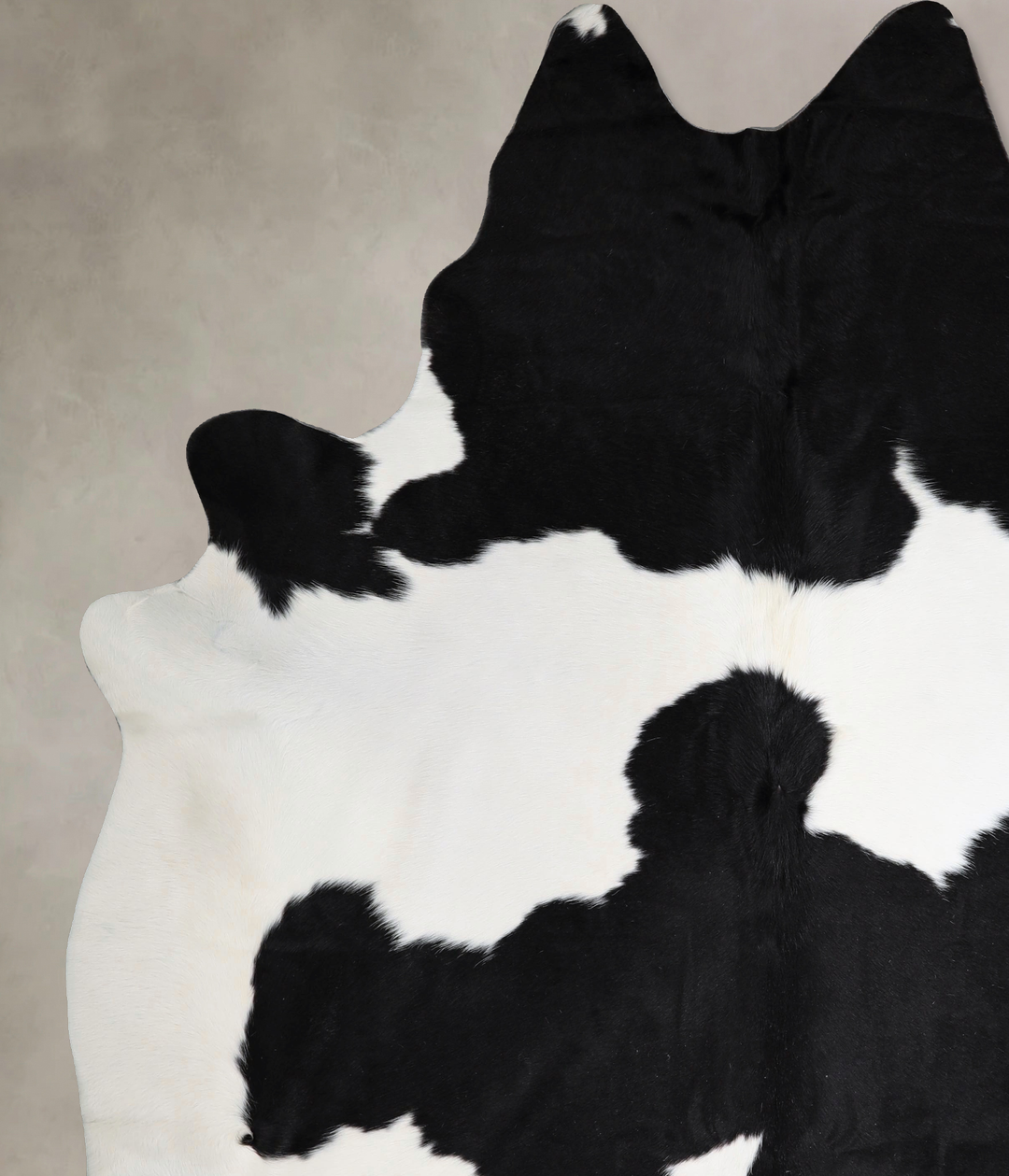 Black and White XX-Large Brazilian Cowhide Rug 8'7"H x 7'6"W #A43547 b