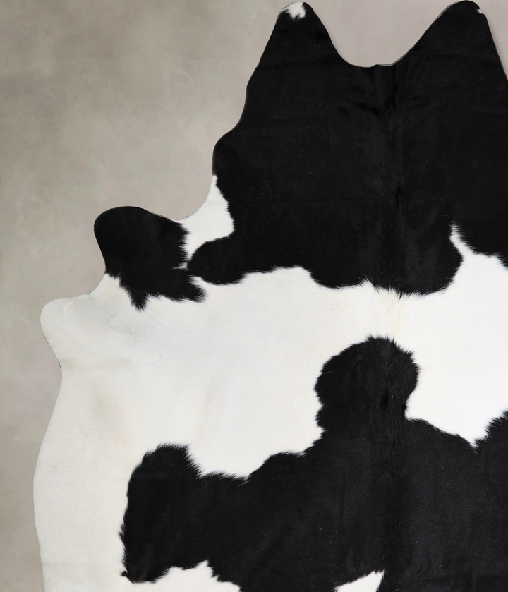Black and White XX-Large Brazilian Cowhide Rug 8'7"H x 7'6"W #A43547 by Hudson Hides