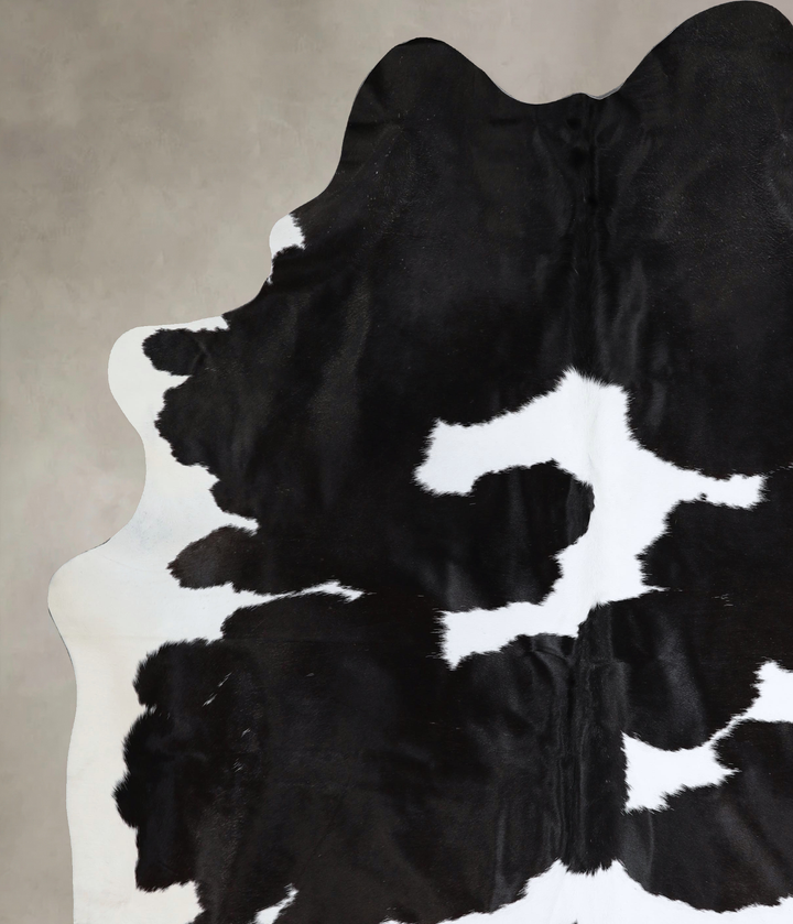 Black and White XX-Large Brazilian Cowhide Rug 8'10"H x 7'5"W #A43549 by Hudson Hides