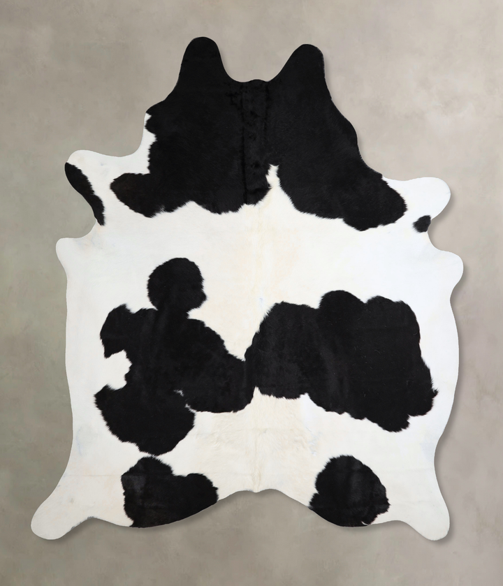 Black and White XX-Large Brazilian Cowhide Rug 7'11"H x 6'7"W #A43550 by Hudson Hides