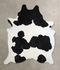 Black and White XX-Large Brazilian Cowhide Rug 7'11