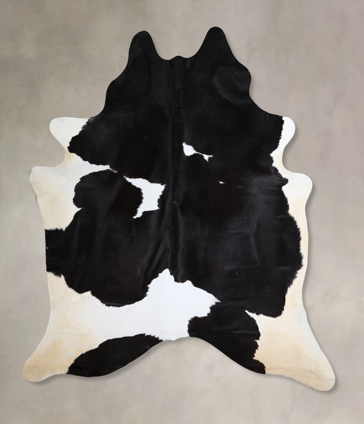 Black and White XX-Large Brazilian Cowhide Rug 8'7"H x 6'11"W #A43552 by Hudson Hides