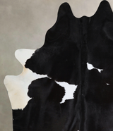 Black and White XX-Large Brazilian Cowhide Rug 8'7"H x 6'11"W #A43552 by Hudson Hides