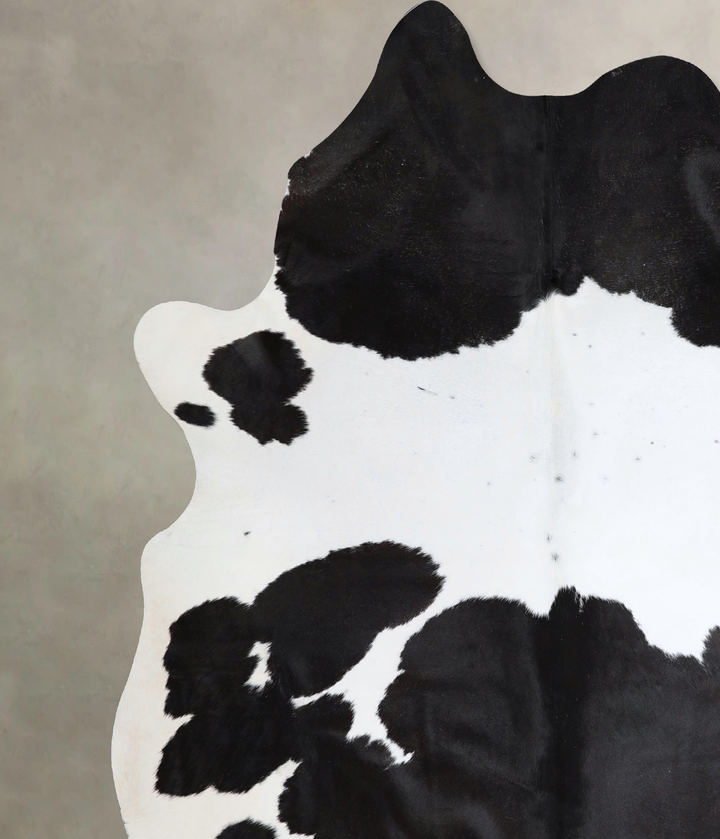 Black and White XX-Large Brazilian Cowhide Rug 8'2"H x 6'8"W #A43553 by Hudson Hides