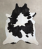 Black and White XX-Large Brazilian Cowhide Rug 8'2