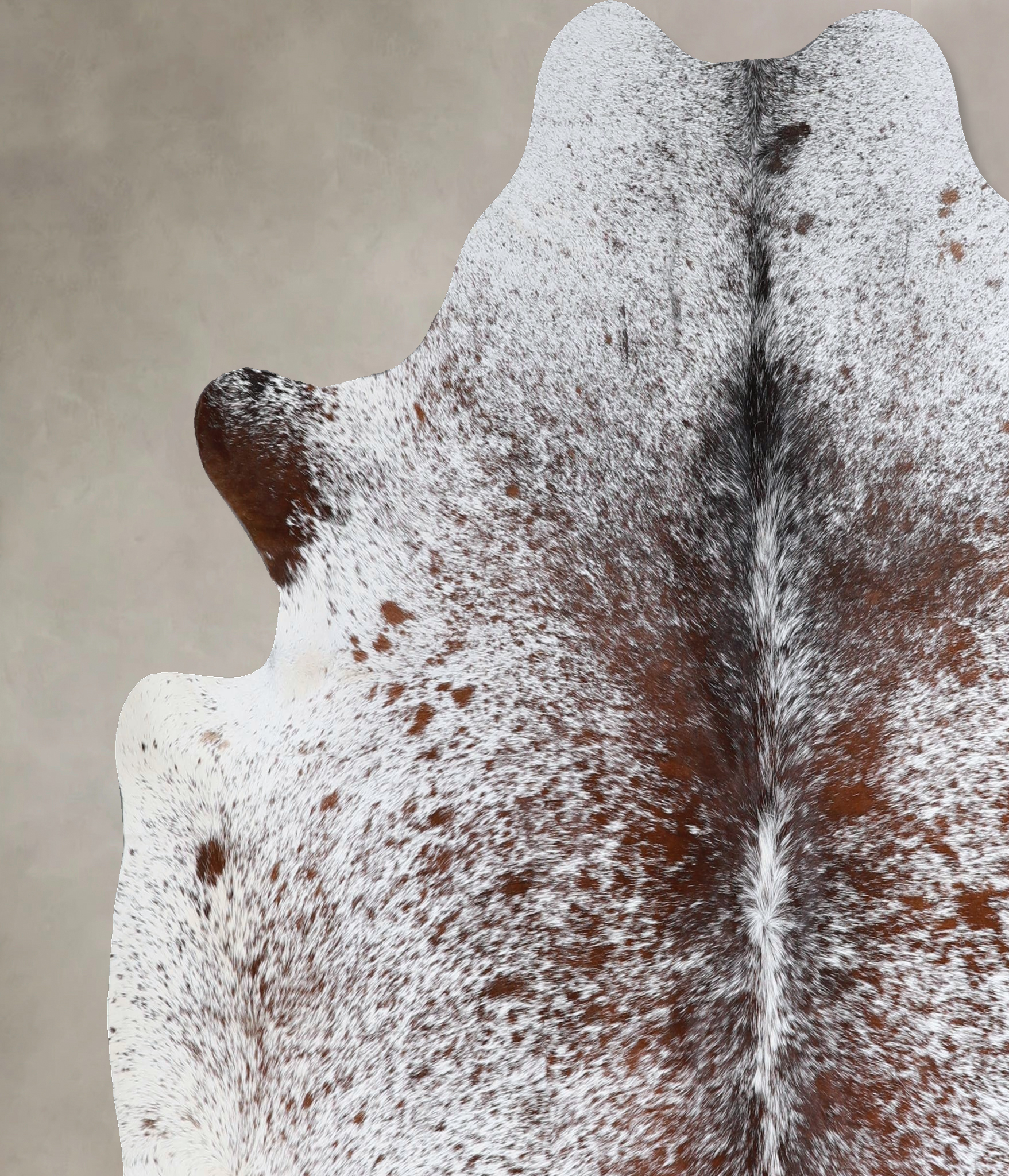 Salt and Pepper Brown Cowhide Rug #A43555