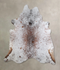 Salt and Pepper Brown X-Large Brazilian Cowhide Rug 6'9